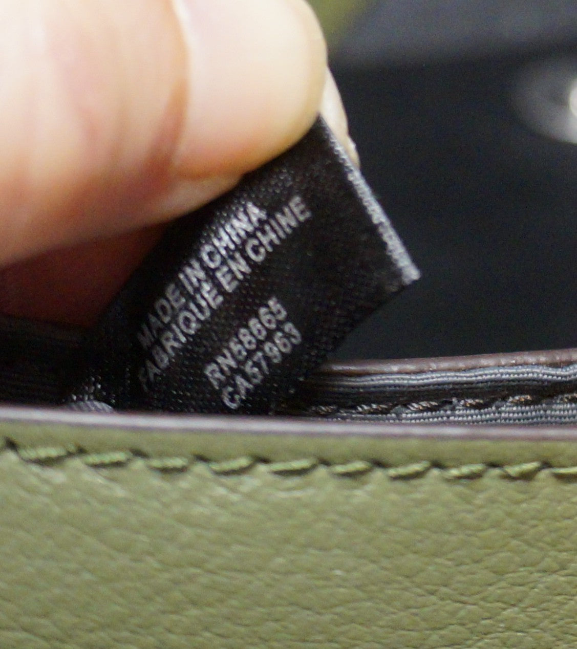 Treasure & Bond Avery Crossbody Purse Olive Green Leather
