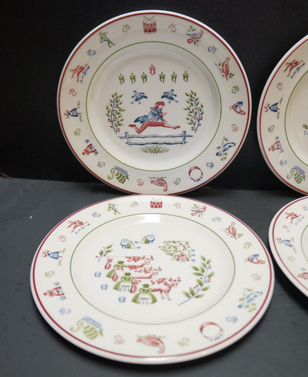 Johnson Brothers Twelve Days of Christmas Salad Plates Set of 4