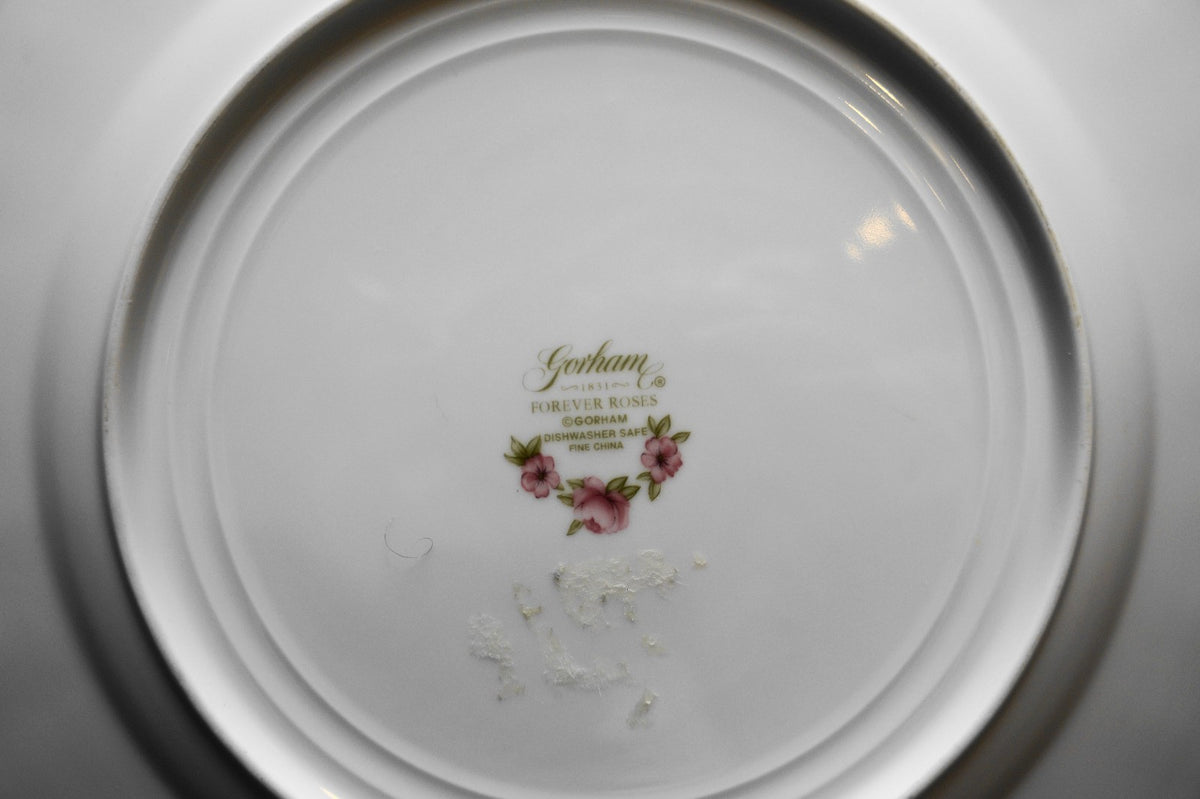 Gorham Forever Roses Dinner Plate 11 IN Porcelain Bone China
