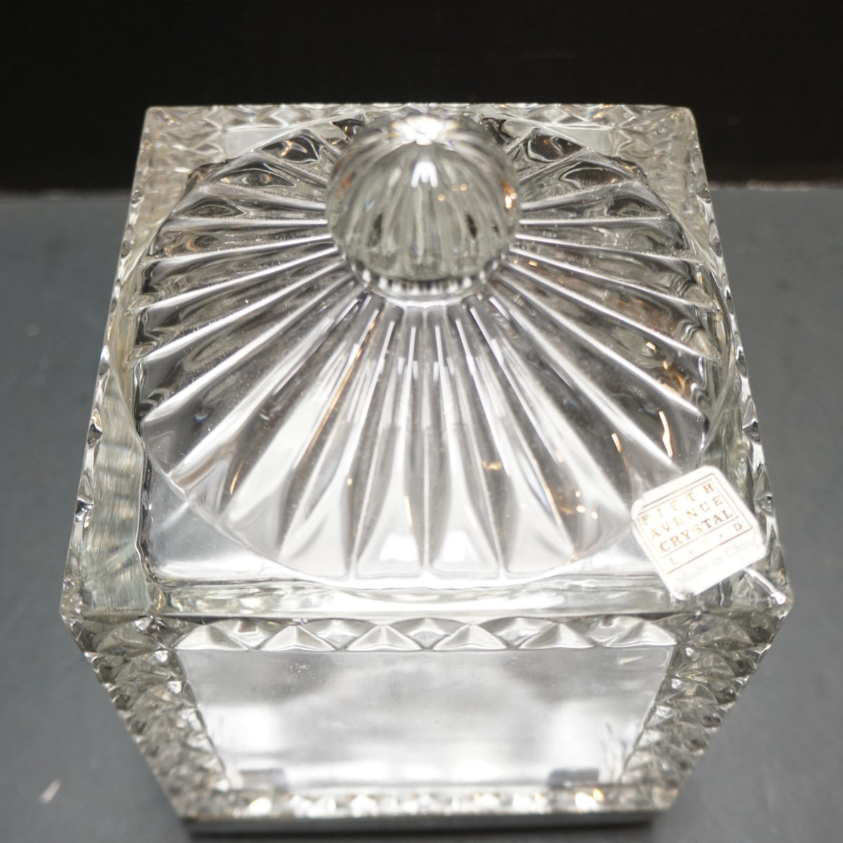 Fifth Avenue Crystal Turning Spinning Photo Cube