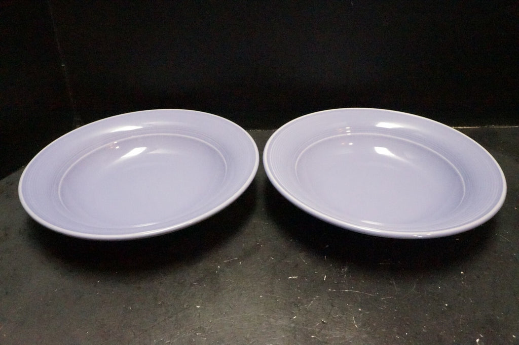 Nancy Calhoun Solid Color Violet Soup Bowls Pair