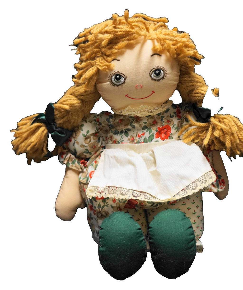 Commonwealth Soft Rag Doll Yarn Hair 16" 1989