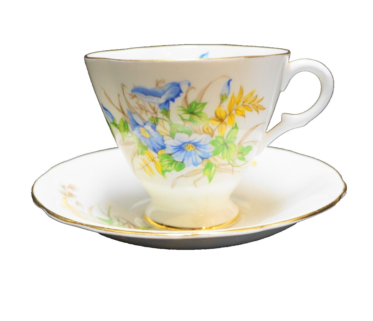 Clarence England Bone China Morning Glory Cup Saucer