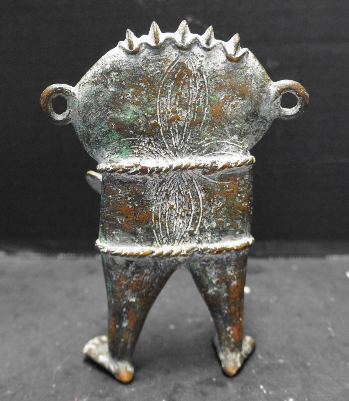 Congo Kungu Bronze Verdigris Fertility Doll Female