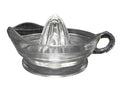 Anchor Hocking Clear Pressed Glass Horizontal Ribbed Vintage 8" Juice Reamer.