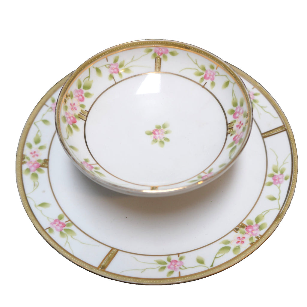 Nippon Rising Sun Two Tier Pedestal Bowl Plate Cracker Tea Party Server