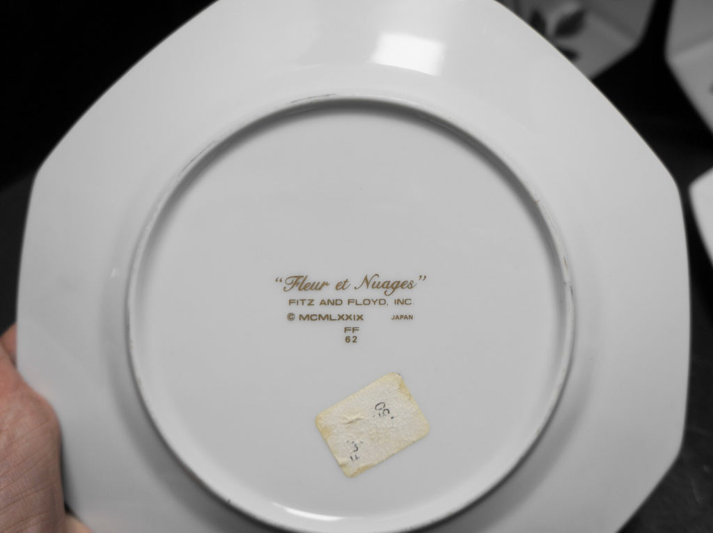 Fitz and Floyd Fleur Et Nuages Salad Plates Set of 4