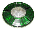 Anchor Hocking Old Cafe Lazy Susan Forest Green Inserts