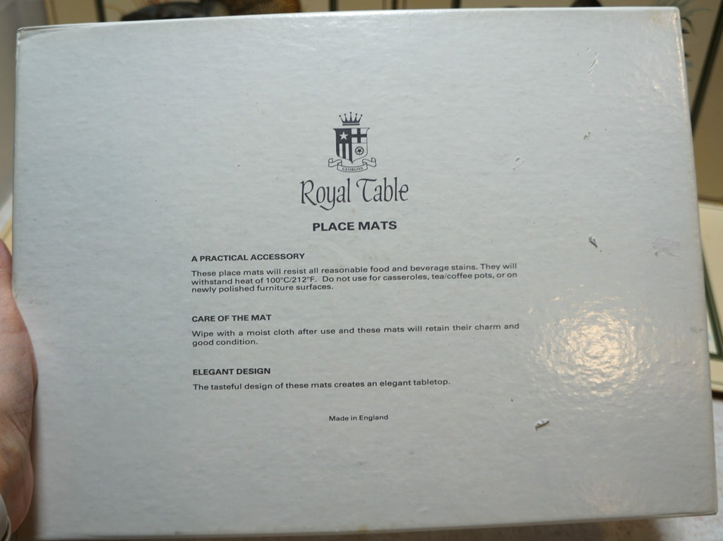 Royal Table Ducks Game Birds Cork Back Laminate Placemats England