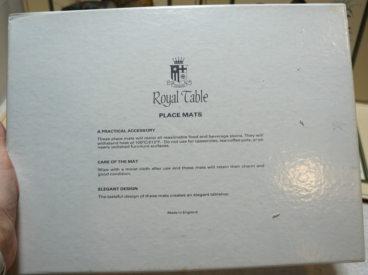 Royal Table Ducks Game Birds Cork Back Laminate Placemats England