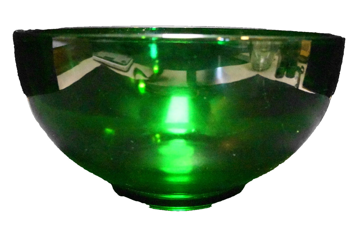 Anchor Hocking Fire King Forest Green Punch Bowl