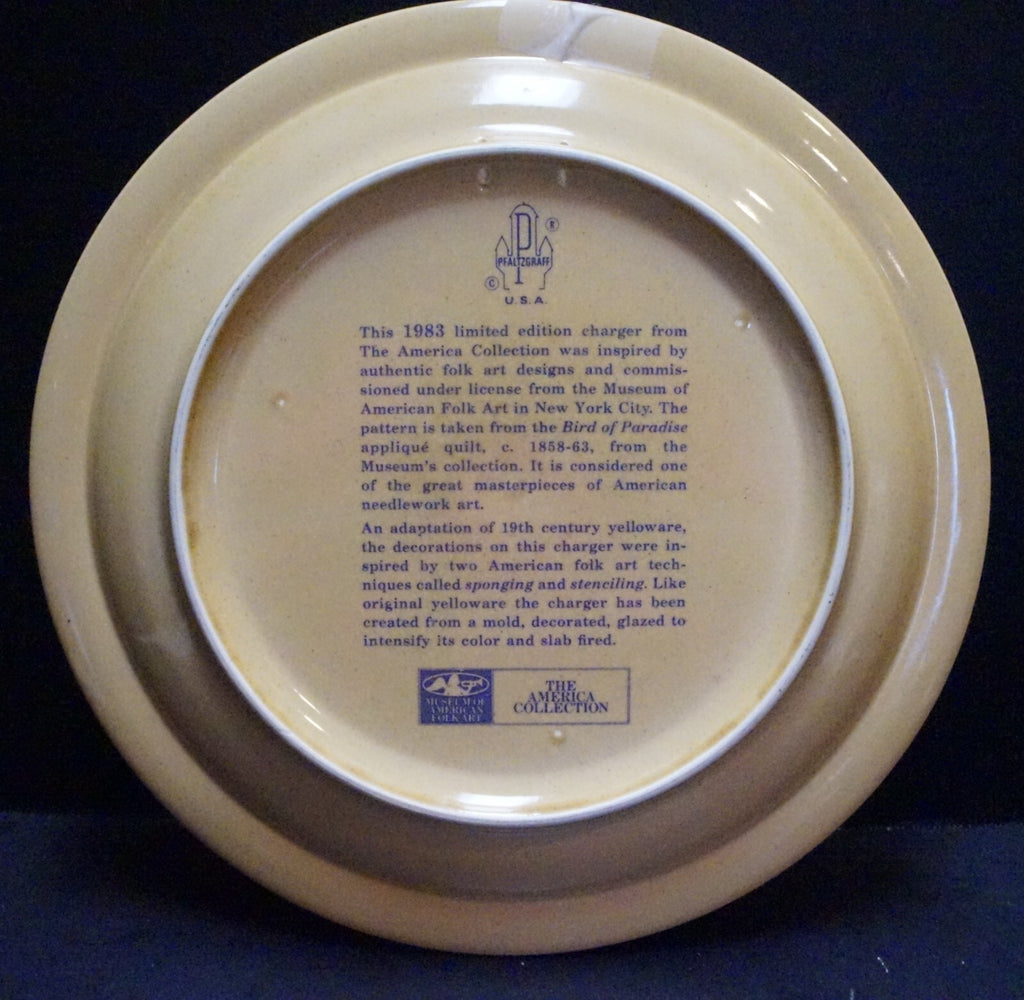 Pfaltzgraff America MAFA Ostrich Sponge Charger Service Plate