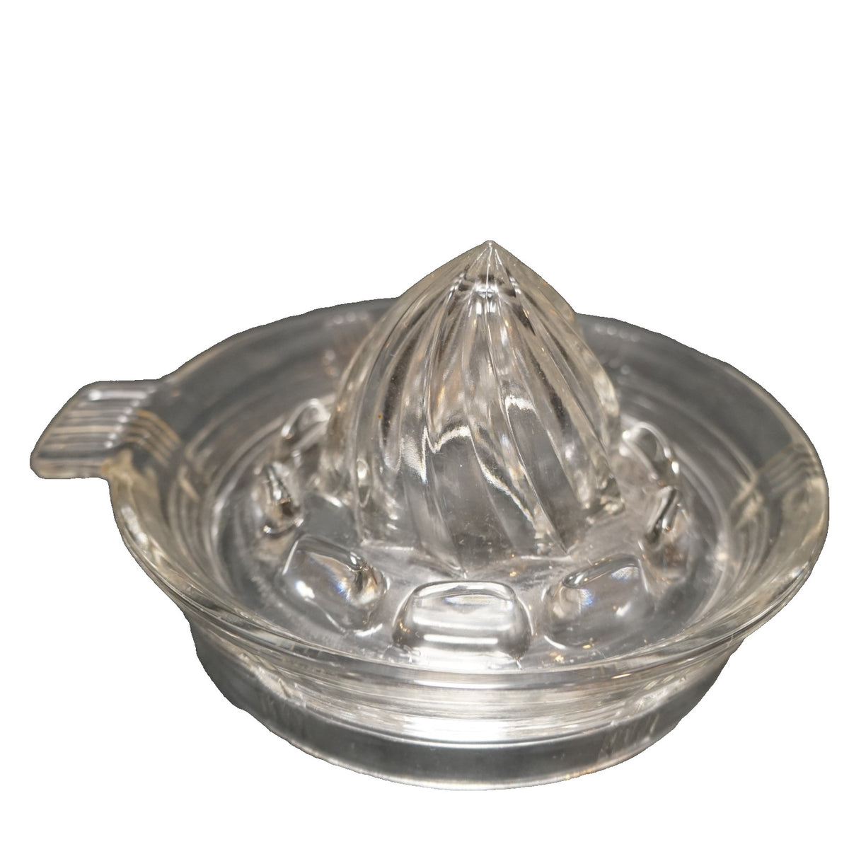 Hazel Atlas Criss Cross Small Juice Reamer Tab Handle Depression Glass