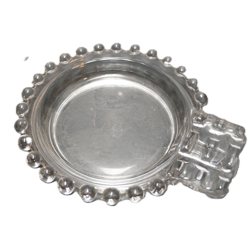 Imperial Candlewick Ashtray 2 Slot Handle