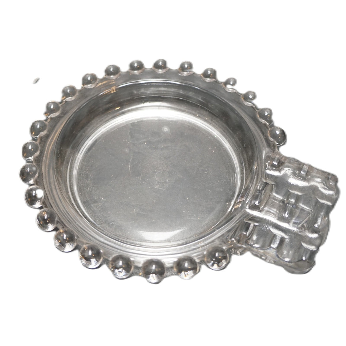 Imperial Candlewick Ashtray 2 Slot Handle