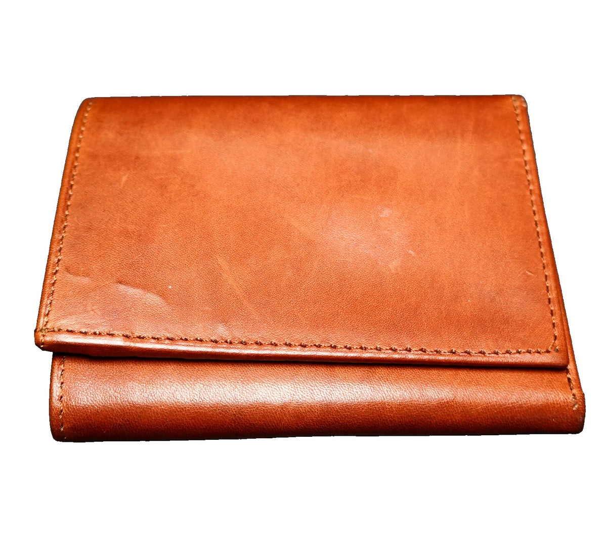 River Ridge Genuine Leather Brown Tri-Fold Wallet