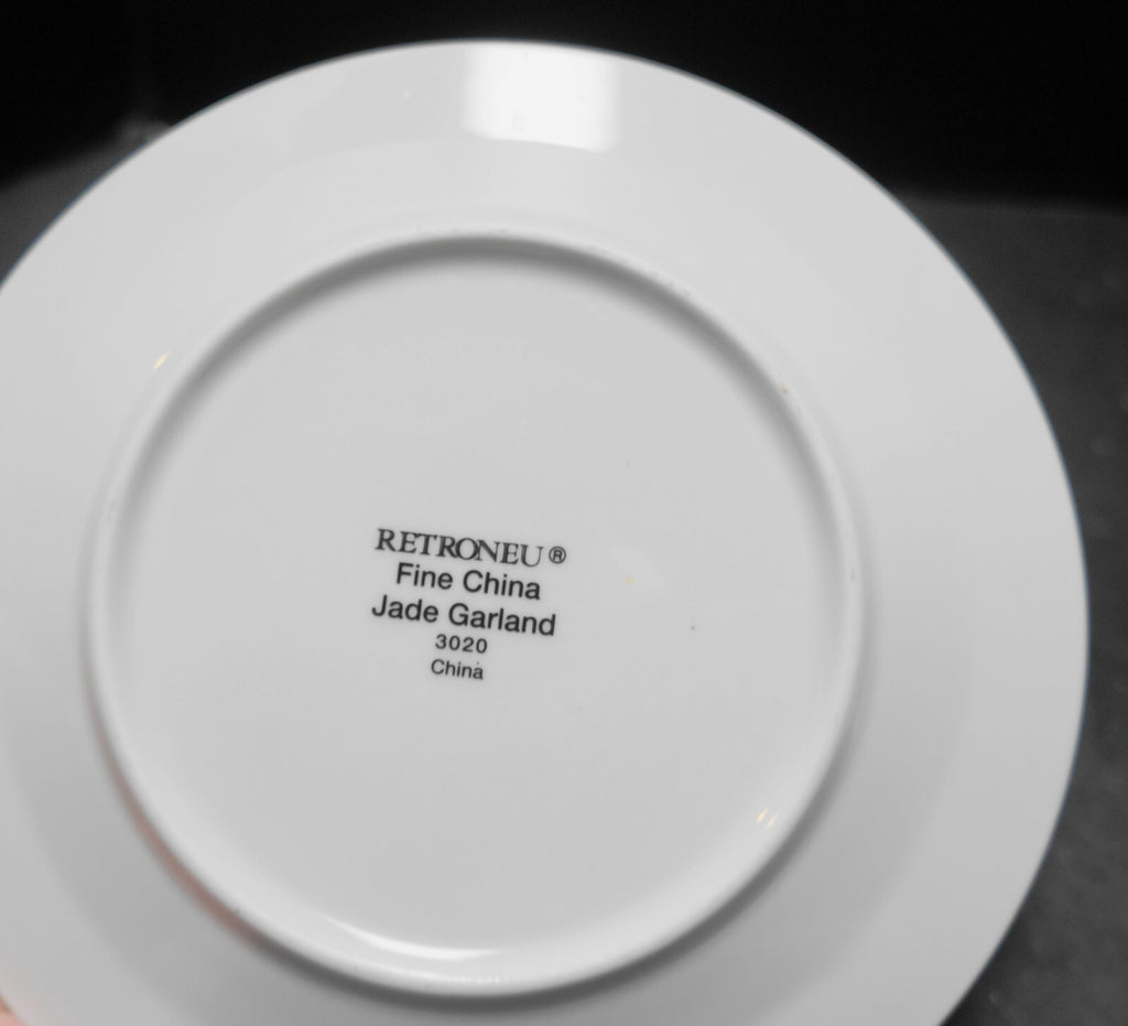 Retroneu Jade Garland Salad Plates Set of 8