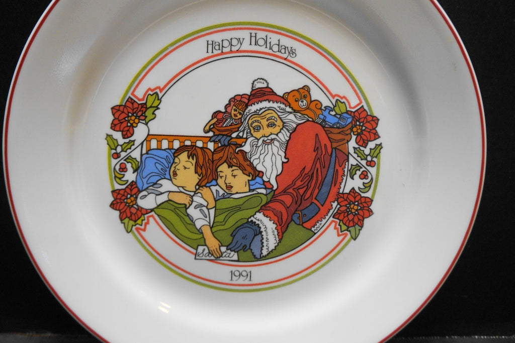 Corelle Happy Holidays 1991 Visions of Sugar Plums Dinner Plate