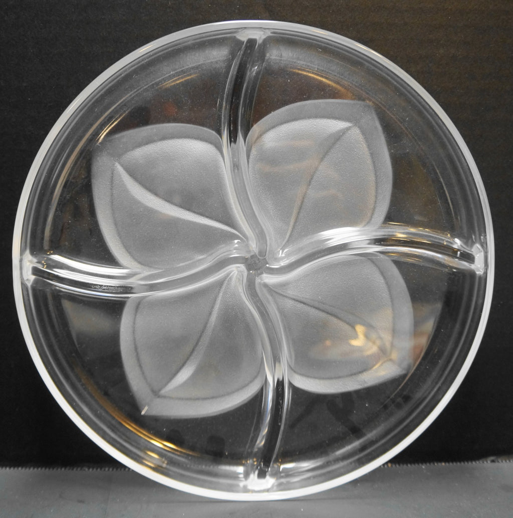 Cristal d'Arques Florence Crystal 9" Divided Relish Tray