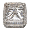 Crystal Clear Industries Bow Lid Square Trinket Box Lead Crystal Yugoslavia