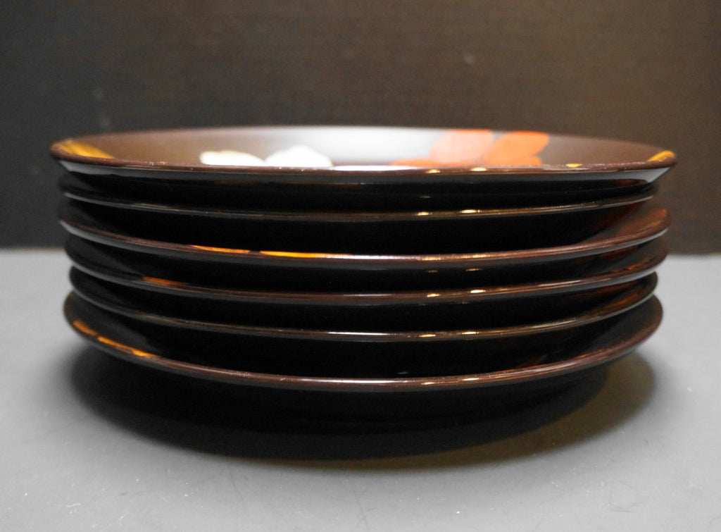 Pfaltzgraff Painted Poppies Accent Salad Plates Set of 6