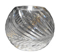 Lausitzer Glas Cut Crystal Rose Bowl East Germany DDR