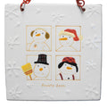 Hallmark FROSTY DAYS Snowman Ceramic Hanging 6" Decorative Tile
