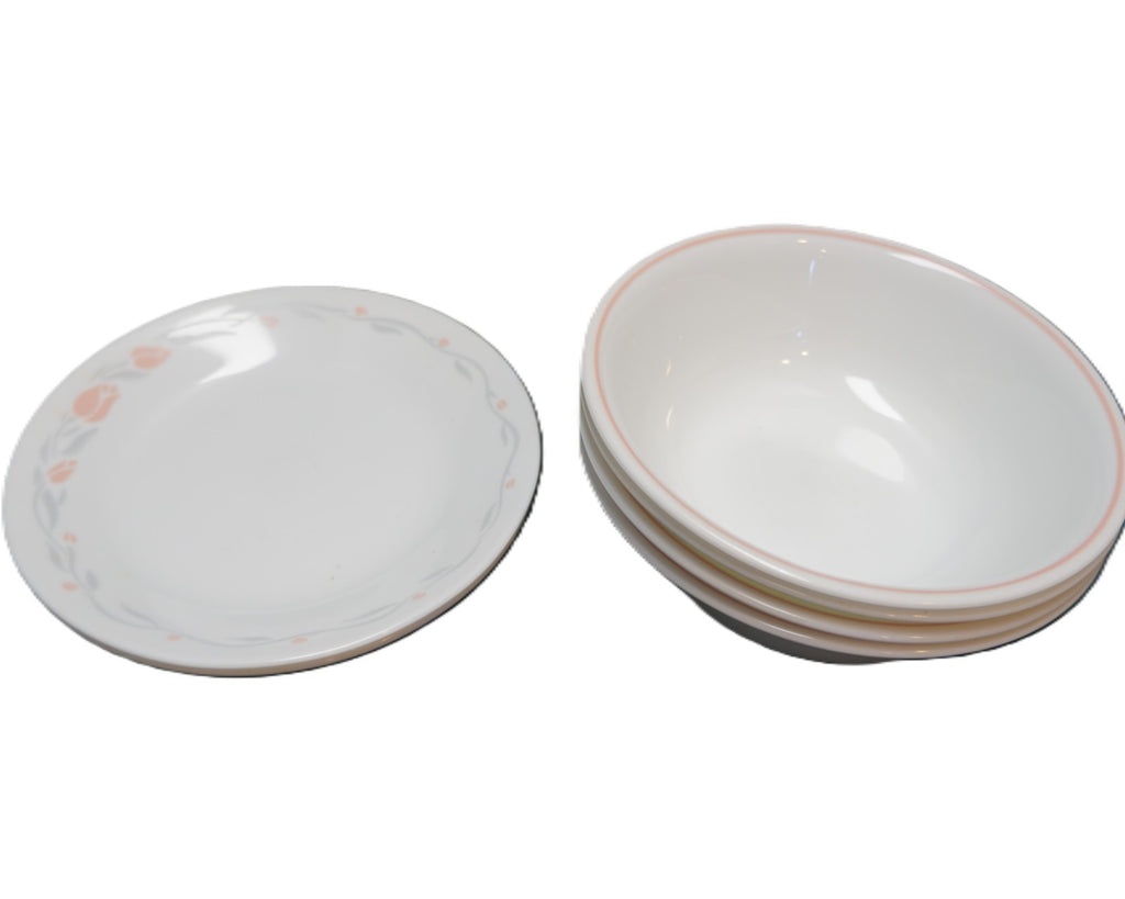 SOLD Corelle St Clair Bread Plates Cereal Bowls 6 Pieces