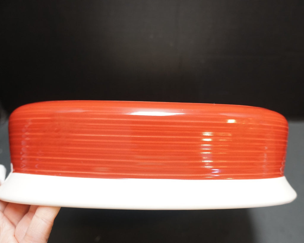 Corning Etch Brick Red 9" Square Baker No Lid