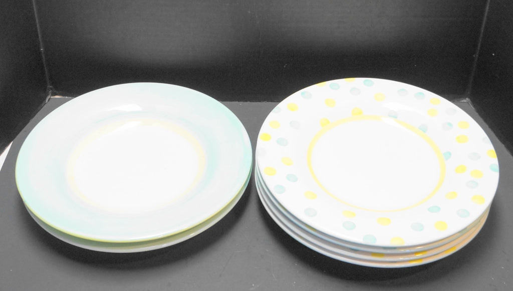Royal Doulton Mardi Gras Dinner Plates 2 Solid 4 Polka Dot