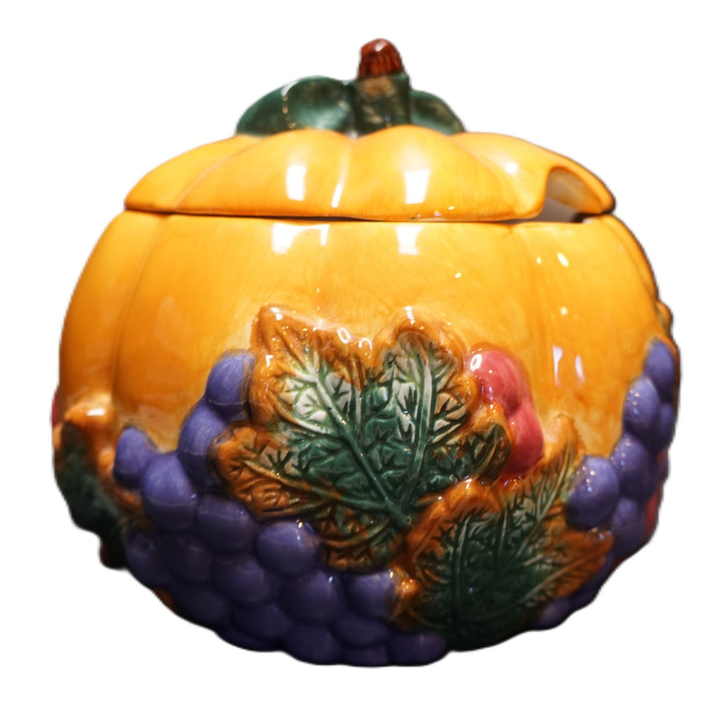 Cracker Barrel Pumpkin Soup Tureen 1998 KC6785 No Ladle Thanksgiving