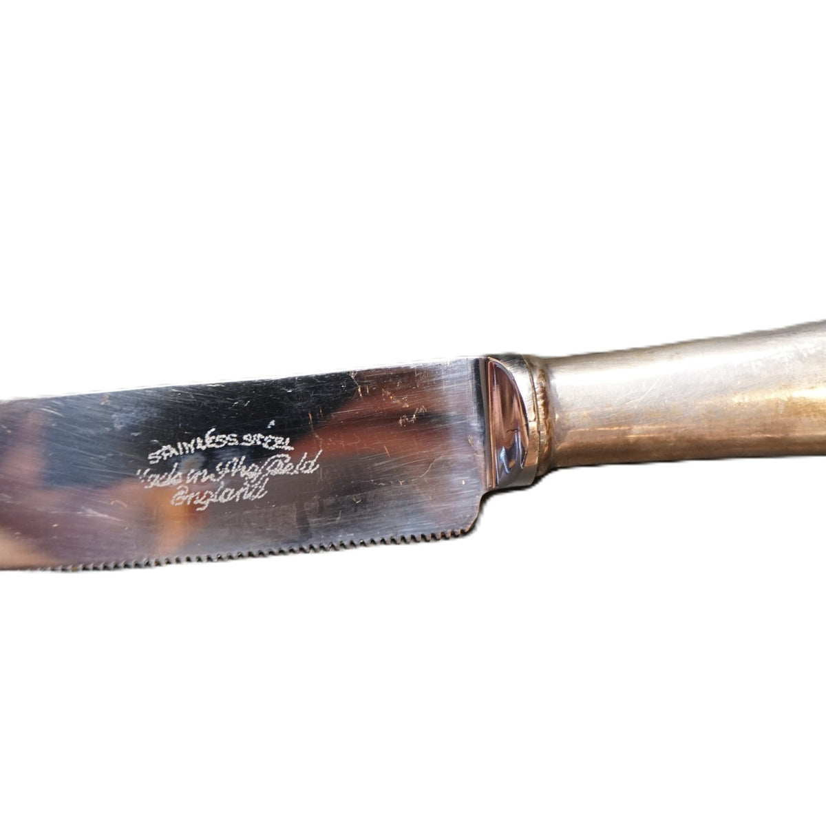 Sheffield England Silverplated Handle Cake Bread Knife