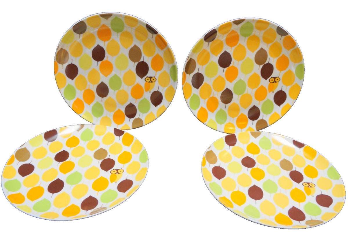 Rachael Ray Little Hoot Salad Plates Set of 4 8"