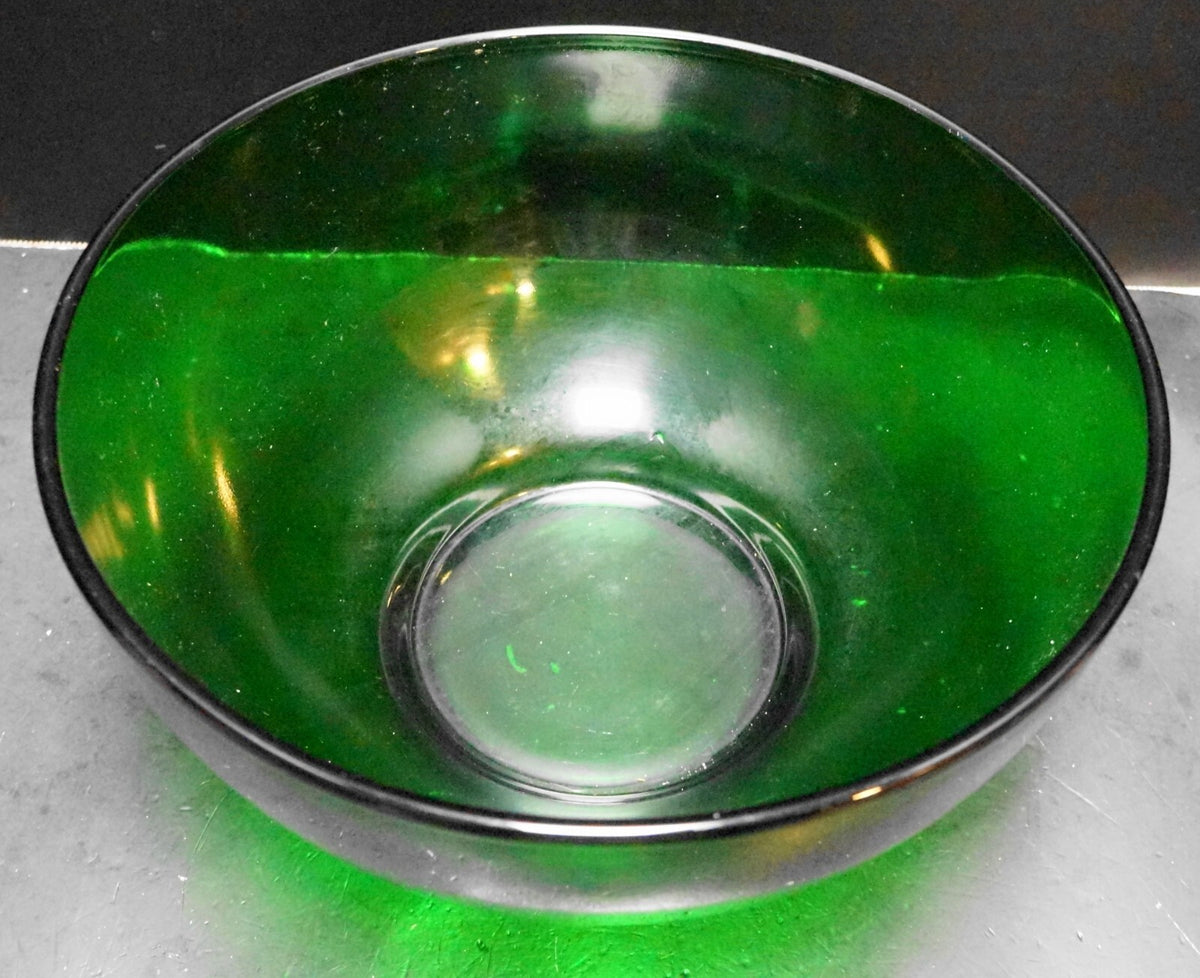 Anchor Hocking Fire King Forest Green Punch Bowl