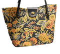 Fruit Tapestry Tote Bag Structured Vintage