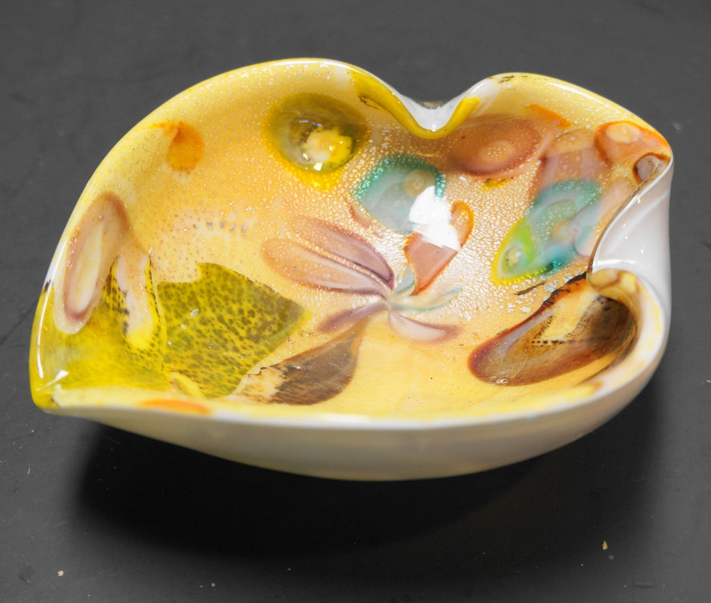 Murano Art Glass Tutti Frutti Ashtray Bowl MCM