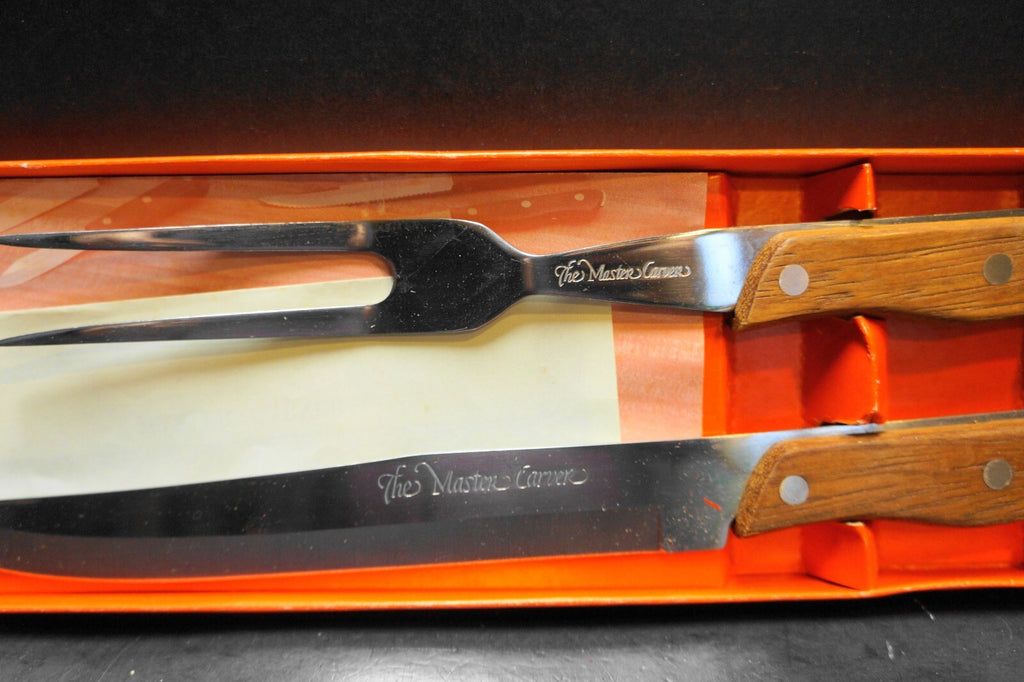 Frontier Forge The Master Carver Knife Fork Set in Box