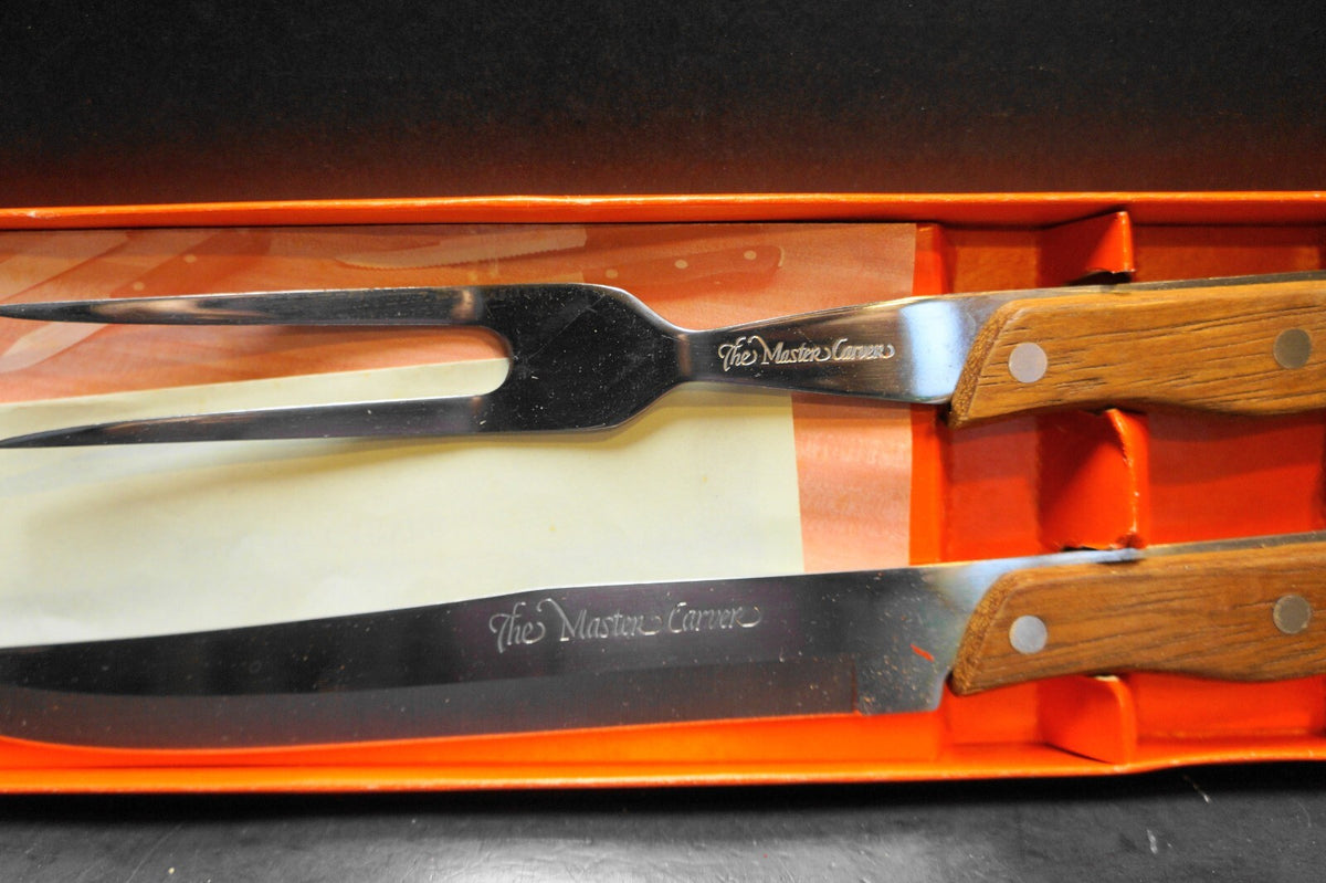Frontier Forge The Master Carver Knife Fork Set in Box