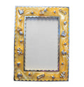 Royal Doulton Baby Picture Frame Yellow Enamel Gold Tone Relief Rattle Pacifier