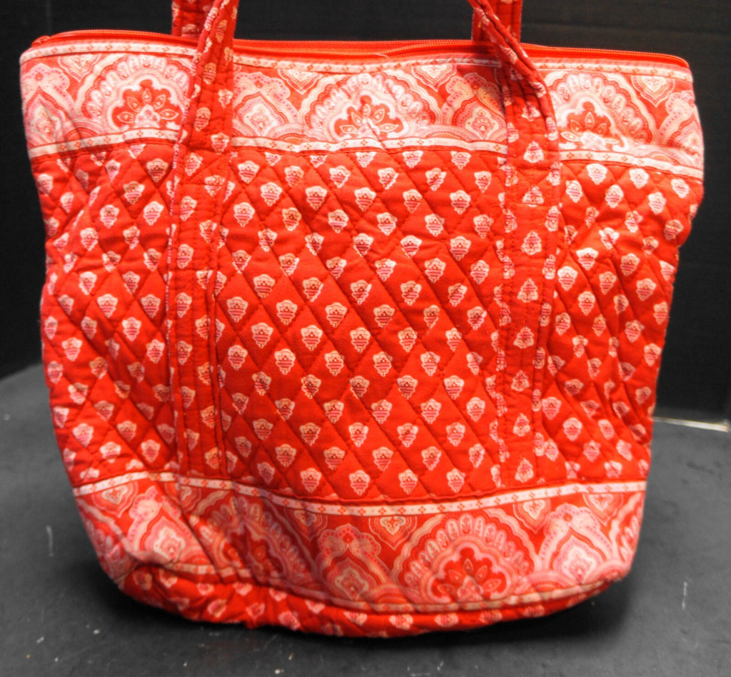 Vera Bradley Nantucket Red Villager Tote Bag Retired 2005
