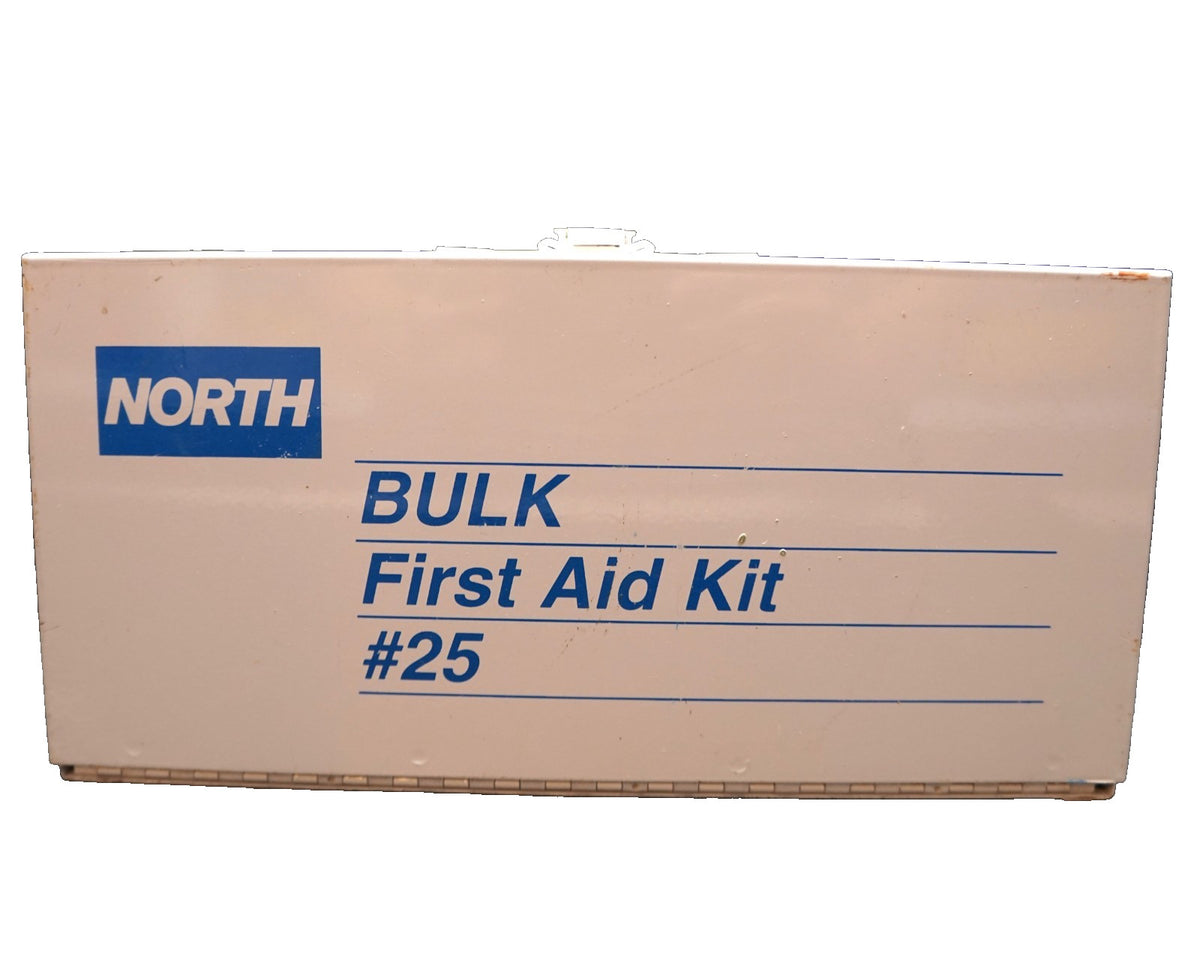 North Bulk Industrial First Aid Kit #25 Wall Mount Some Contents