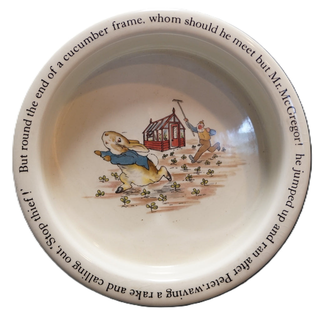 Wedgwood Beatrix Potter Peter Rabbit Porringer Bowl 6 5/8 IN