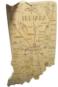 SOLD Totally Bamboo Indiana State Cutting Board Laser Etched 22 x 13