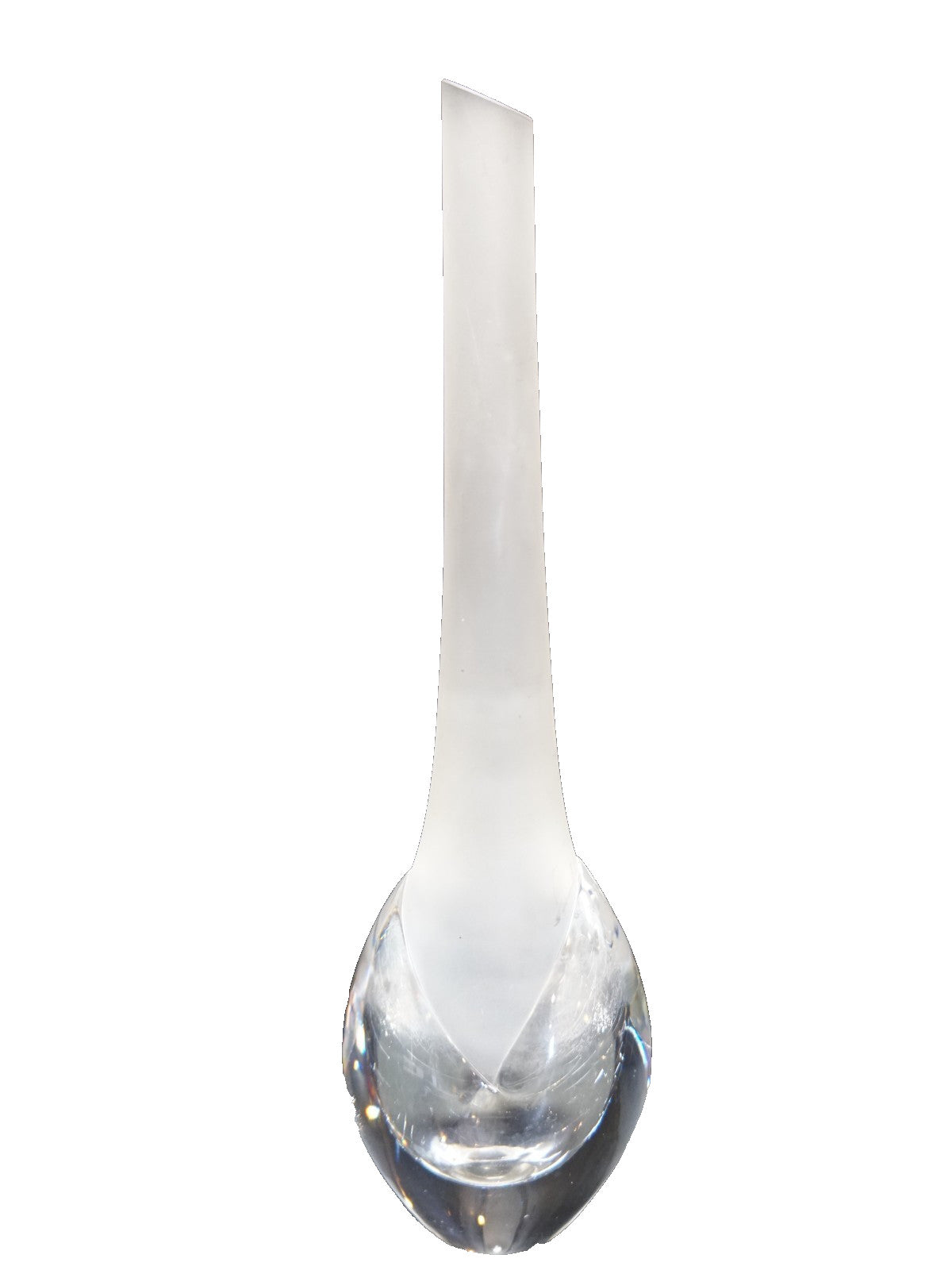 Mats Jonasson Crystal Bud Vase Maleras Pussy Willow