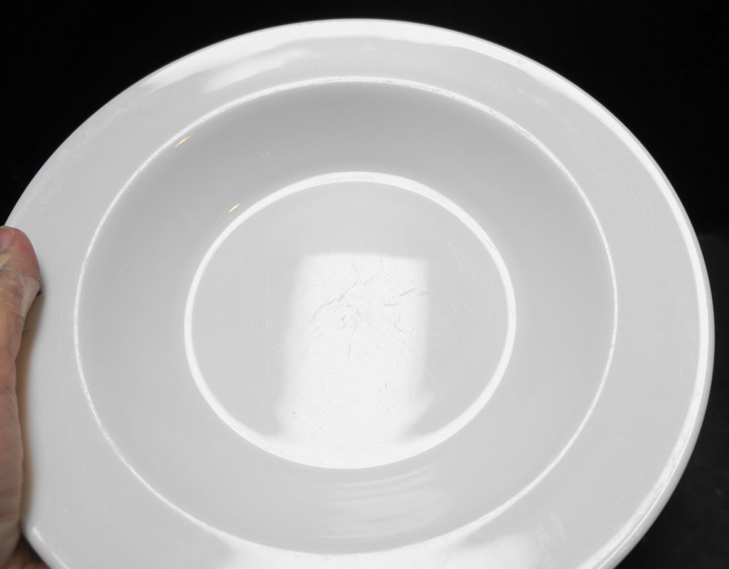 Corning White Pyroceram Rimmed Soup Bowls Set of 13