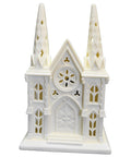Partylite Christmas Cathedral Lights P7307 Bisque Tea Light Lamp