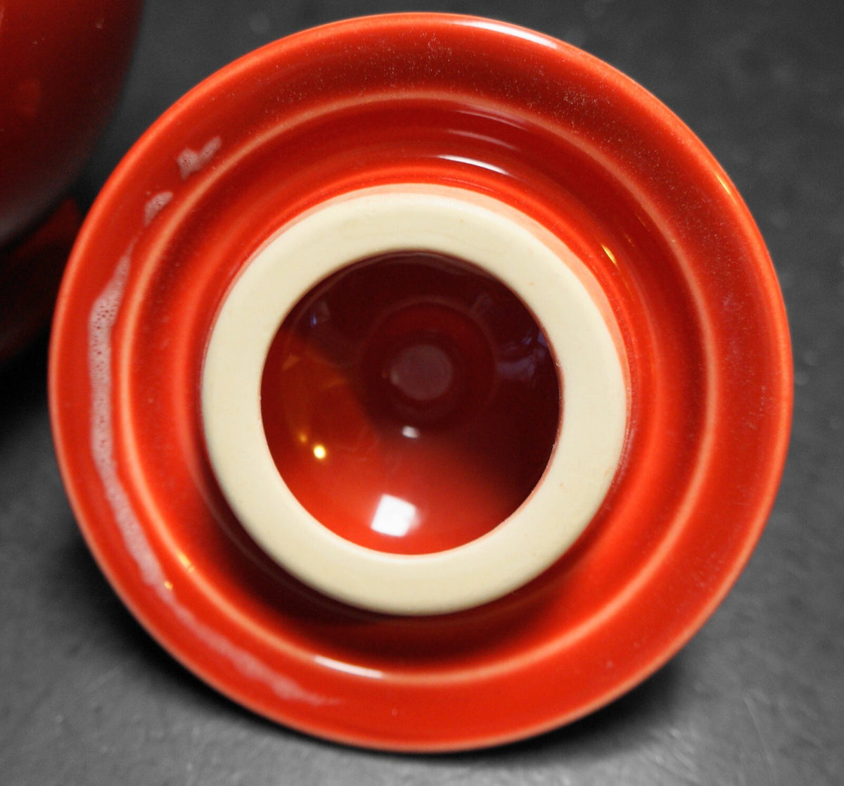 Homer Laughlin Fiesta Fiestaware Scarlet Red Teapot Ring Handle