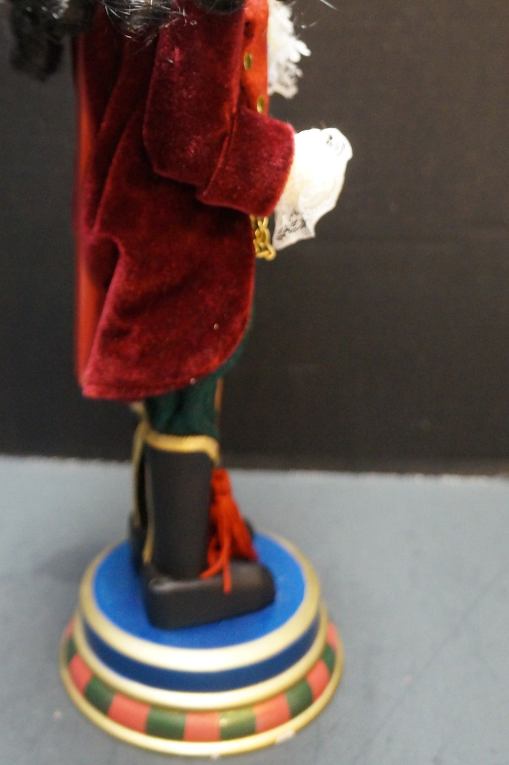 Pier 1 Nutcracker Top Hat Pocket Watch Cane Black Hair