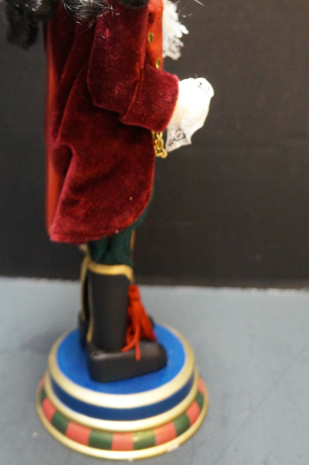 Pier 1 Nutcracker Top Hat Pocket Watch Cane Black Hair