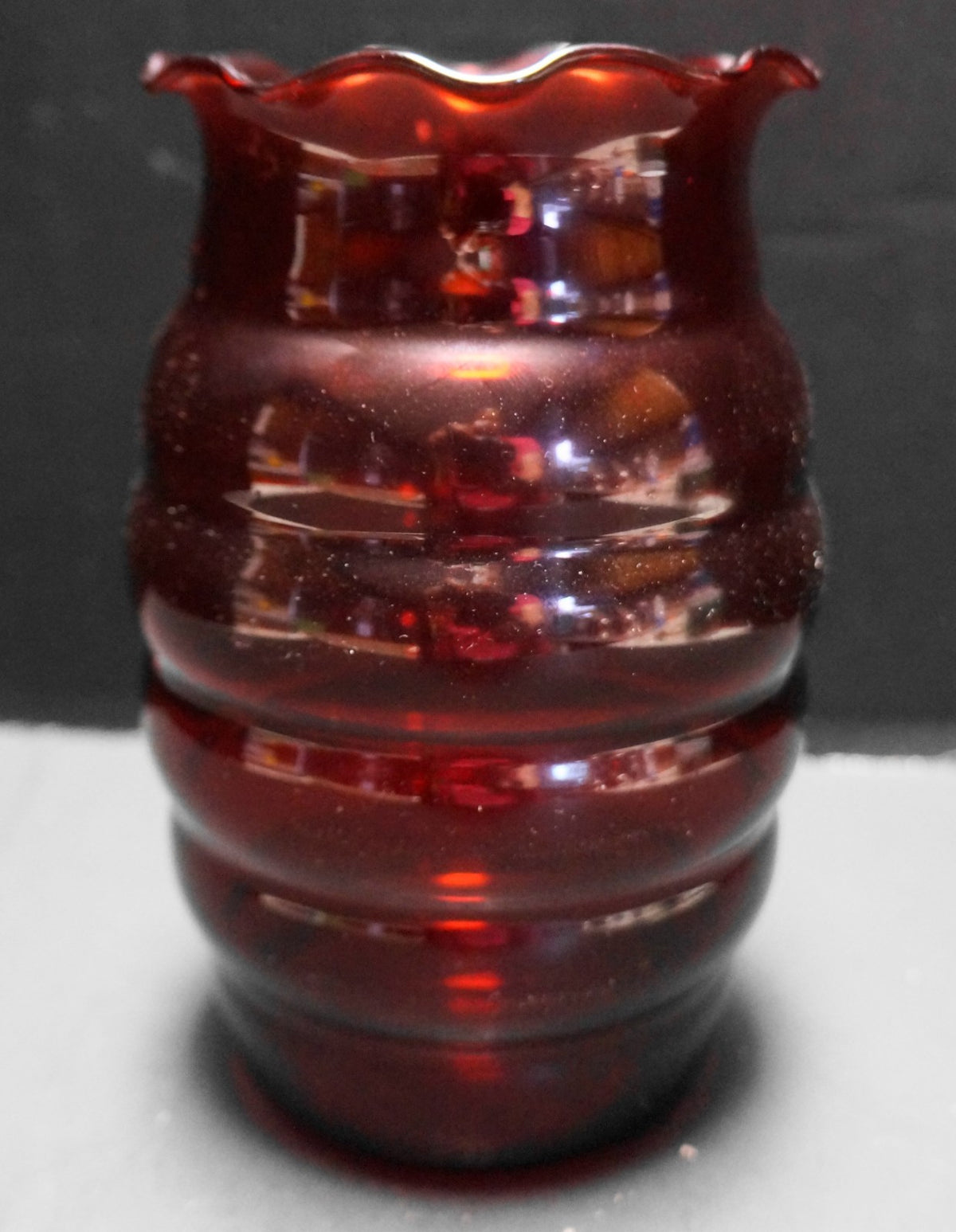 Anchor Hocking Royal Ruby Beehive Vase